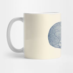 Vein and Skull Diagram - Vintage Anatomy Mug